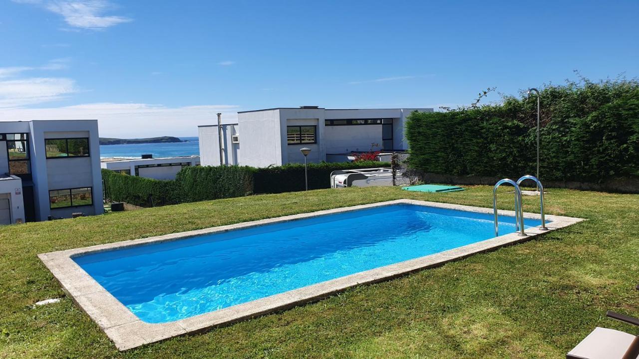 Modern 4 Double Bedroom Villa With Pool / Garden Valdoviño Dış mekan fotoğraf